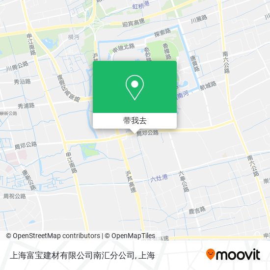 上海富宝建材有限公司南汇分公司地图