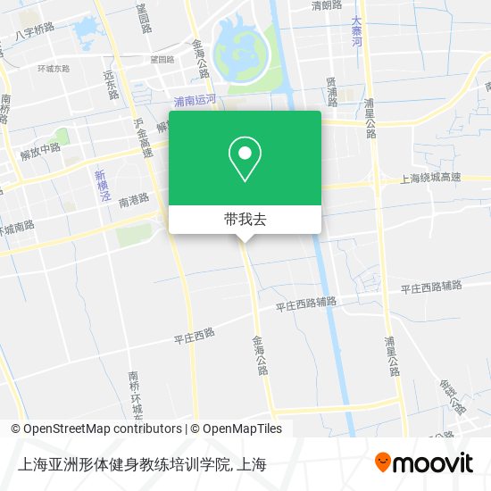上海亚洲形体健身教练培训学院地图