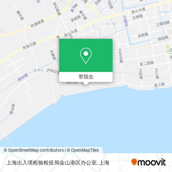 上海出入境检验检疫局金山港区办公室地图