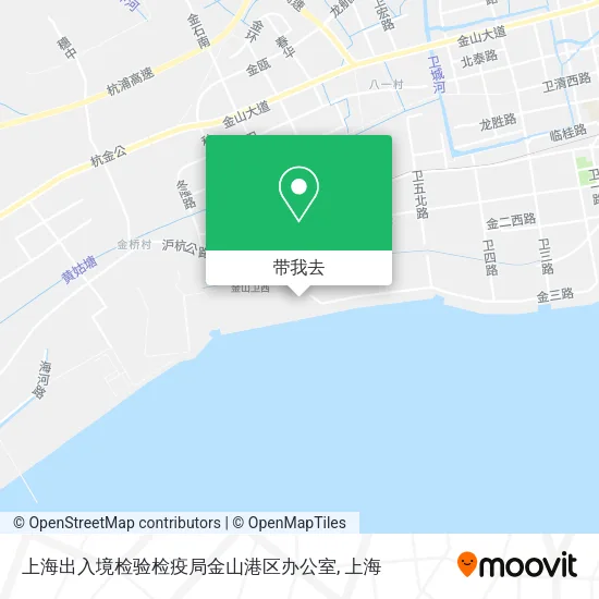 上海出入境检验检疫局金山港区办公室地图
