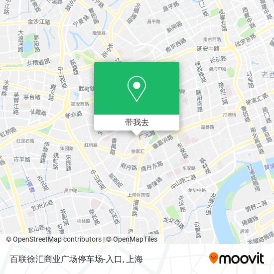 百联徐汇商业广场停车场-入口地图