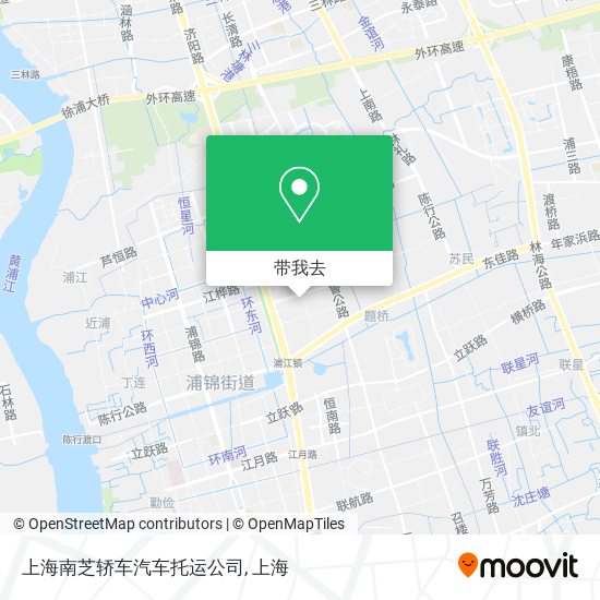 上海南芝轿车汽车托运公司地图