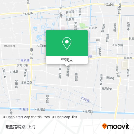 迎薰路辅路地图