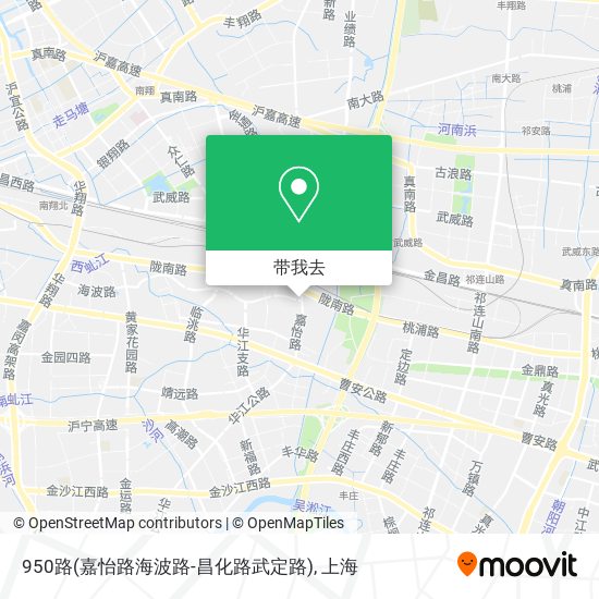 950路(嘉怡路海波路-昌化路武定路)地图