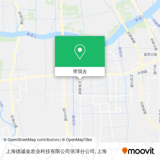 上海德诚金农业科技有限公司张泽分公司地图