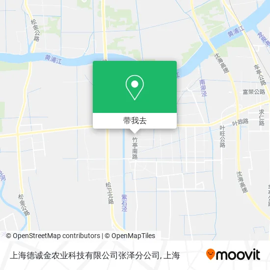 上海德诚金农业科技有限公司张泽分公司地图
