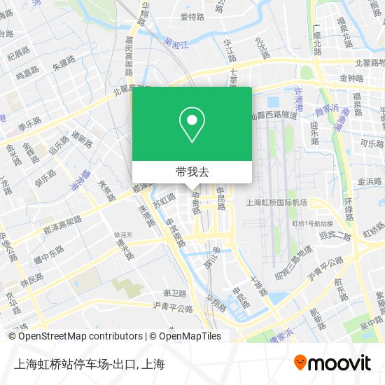 上海虹桥站停车场-出口地图