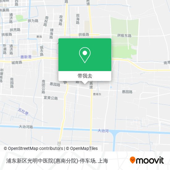 浦东新区光明中医院(惠南分院)-停车场地图