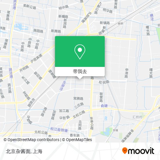 北京杂酱面地图