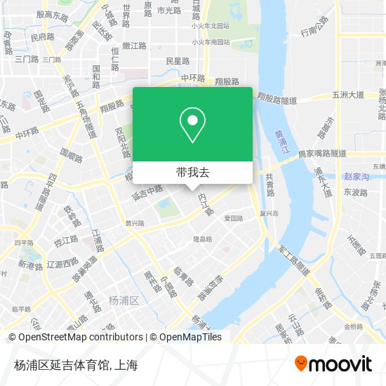 杨浦区延吉体育馆地图