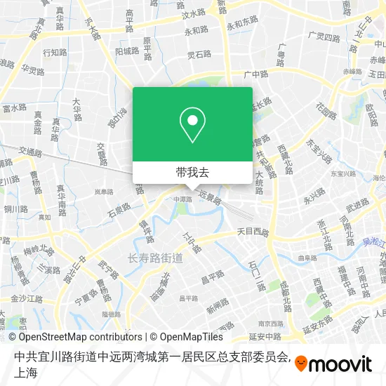 中共宜川路街道中远两湾城第一居民区总支部委员会地图