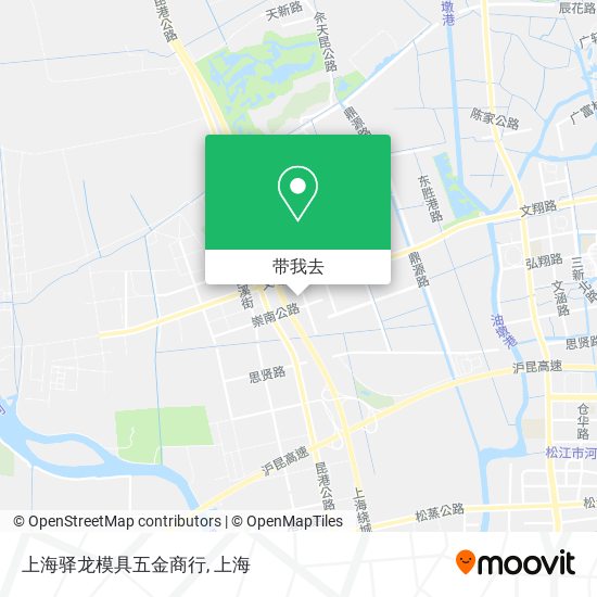 上海驿龙模具五金商行地图