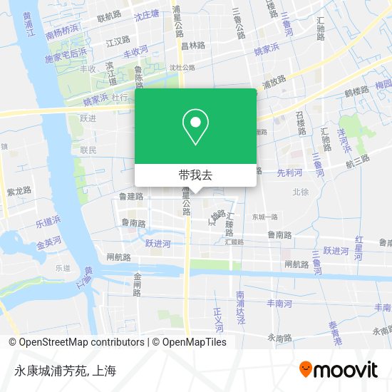 永康城浦芳苑地图