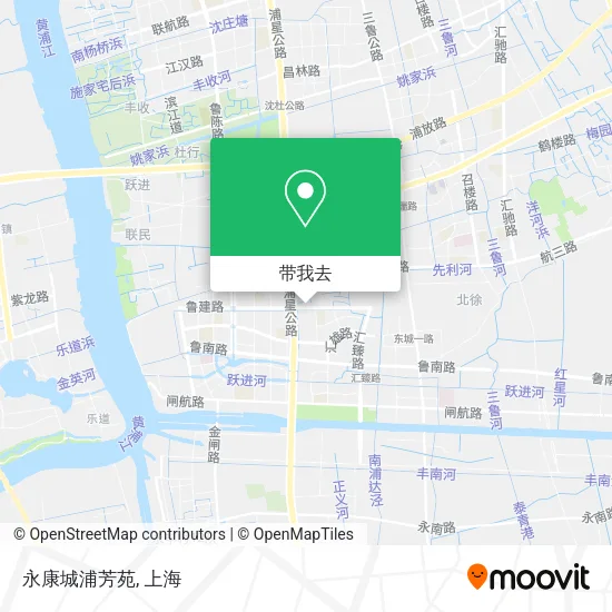 永康城浦芳苑地图