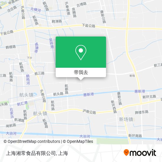 上海湘常食品有限公司地图