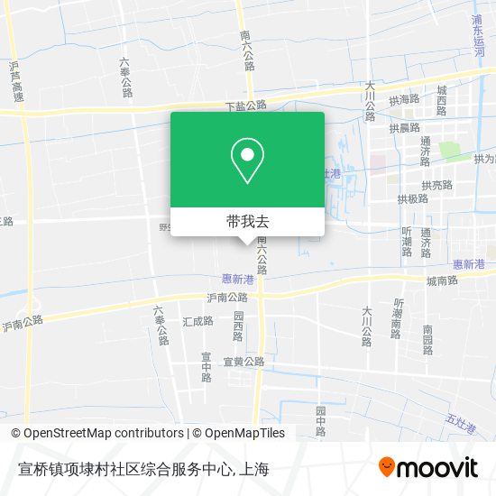 宣桥镇项埭村社区综合服务中心地图