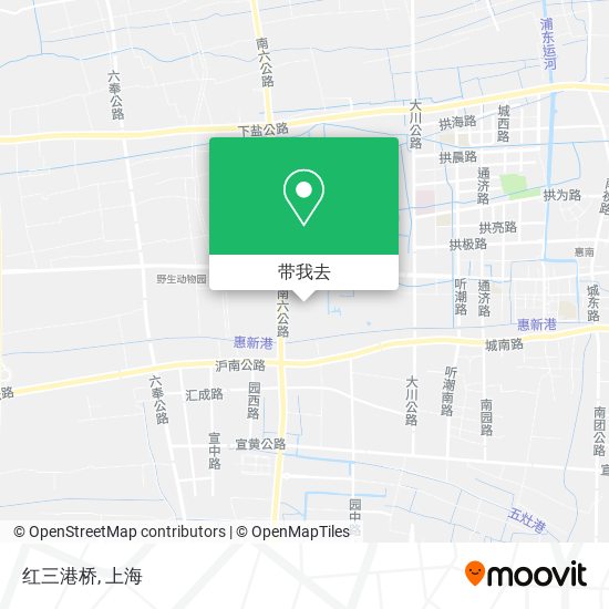 红三港桥地图
