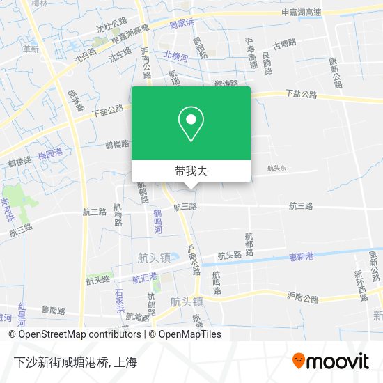 下沙新街咸塘港桥地图