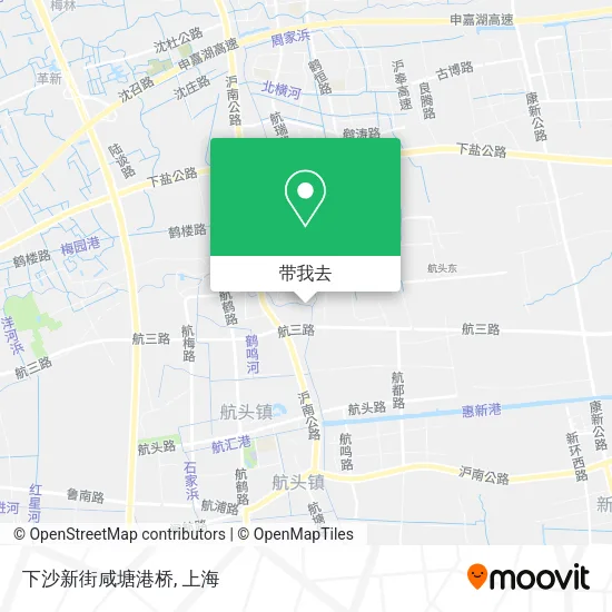 下沙新街咸塘港桥地图