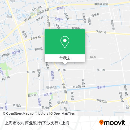 上海市农村商业银行(下沙支行)地图