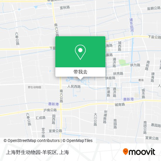 上海野生动物园-羊驼区地图