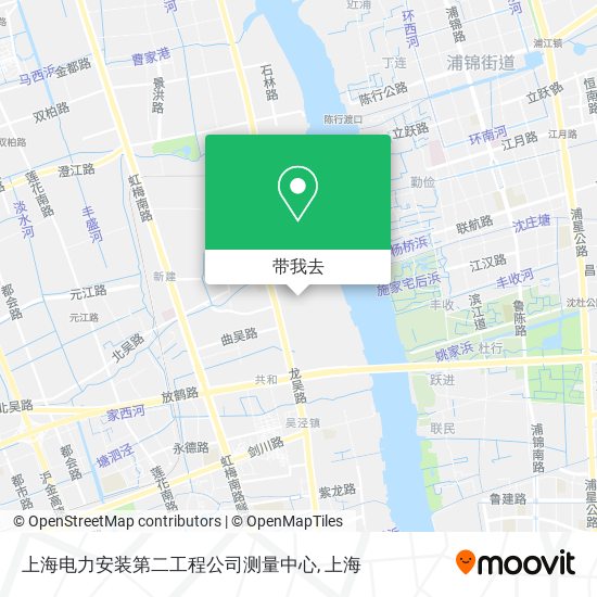上海电力安装第二工程公司测量中心地图