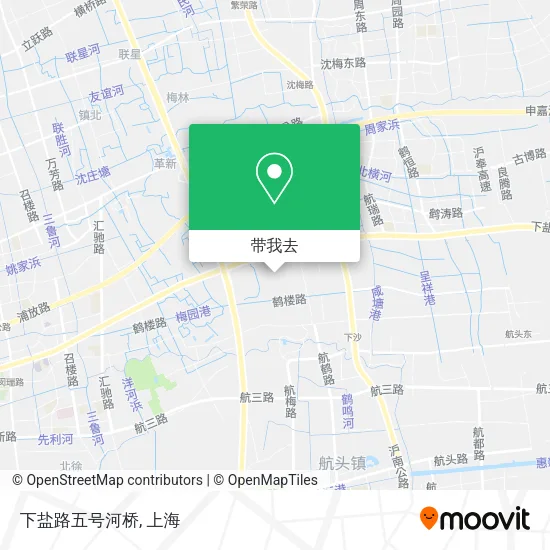 下盐路五号河桥地图