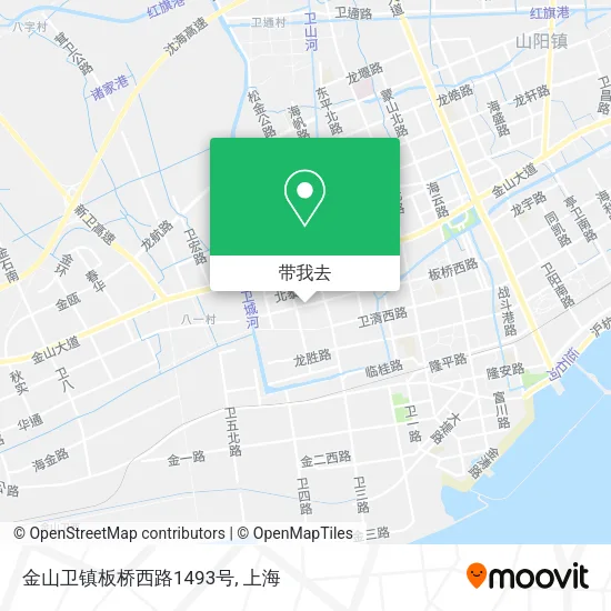 金山卫镇板桥西路1493号地图
