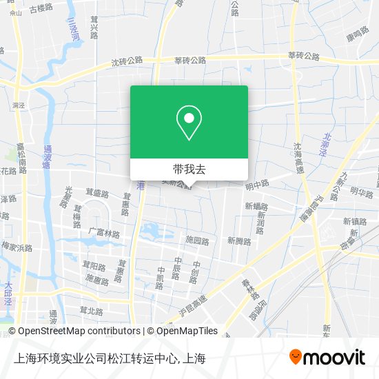 上海环境实业公司松江转运中心地图