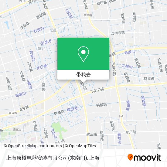 上海康樽电器安装有限公司(东南门)地图