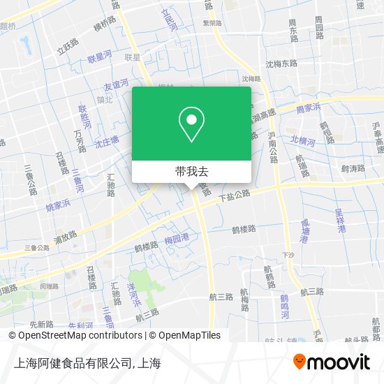 上海阿健食品有限公司地图