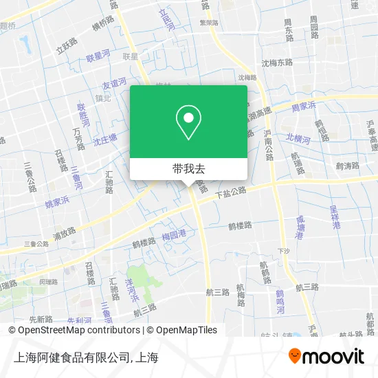 上海阿健食品有限公司地图