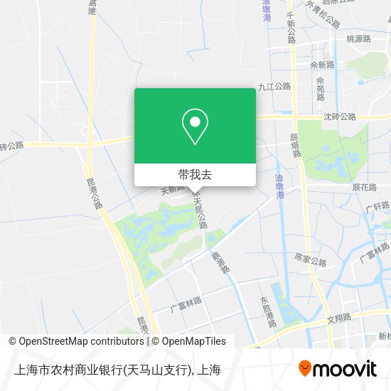 上海市农村商业银行(天马山支行)地图