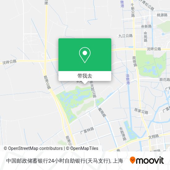 中国邮政储蓄银行24小时自助银行(天马支行)地图