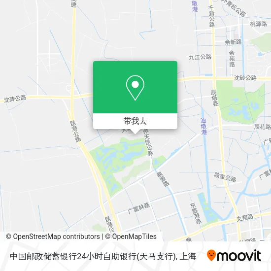 中国邮政储蓄银行24小时自助银行(天马支行)地图
