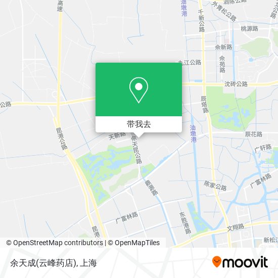 余天成(云峰药店)地图