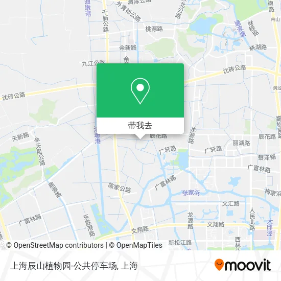 上海辰山植物园-公共停车场地图