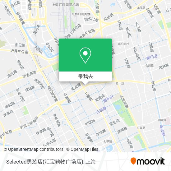 Selected男装店(汇宝购物广场店)地图