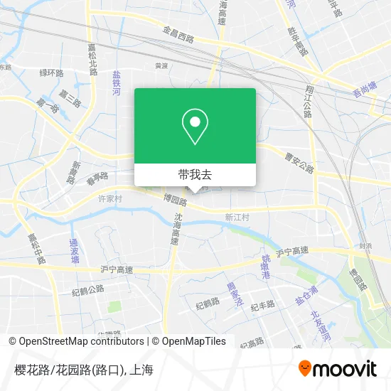 樱花路/花园路(路口)地图