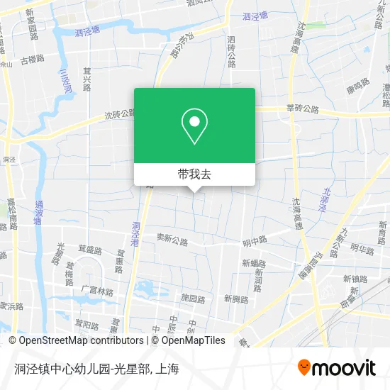 洞泾镇中心幼儿园-光星部地图