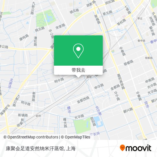 康聚会足道安然纳米汗蒸馆地图
