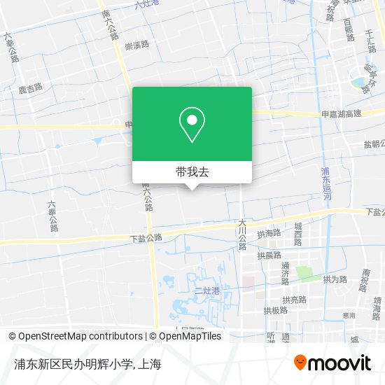 浦东新区民办明辉小学地图