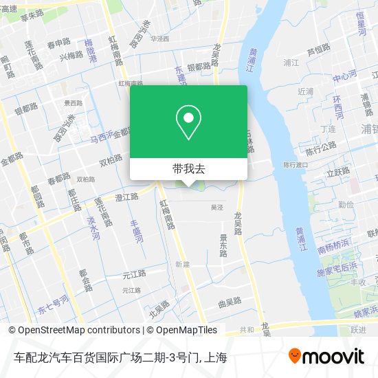 车配龙汽车百货国际广场二期-3号门地图