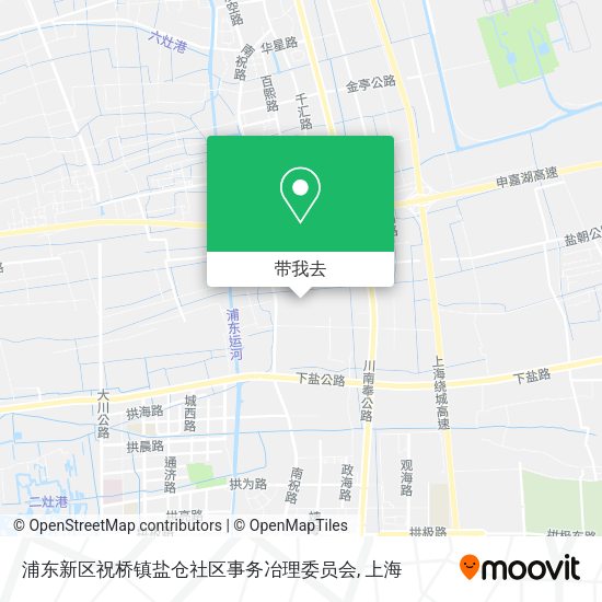 浦东新区祝桥镇盐仓社区事务冶理委员会地图