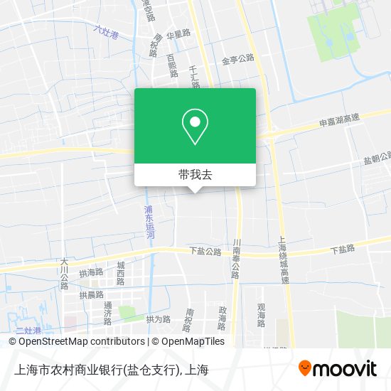 上海市农村商业银行(盐仓支行)地图