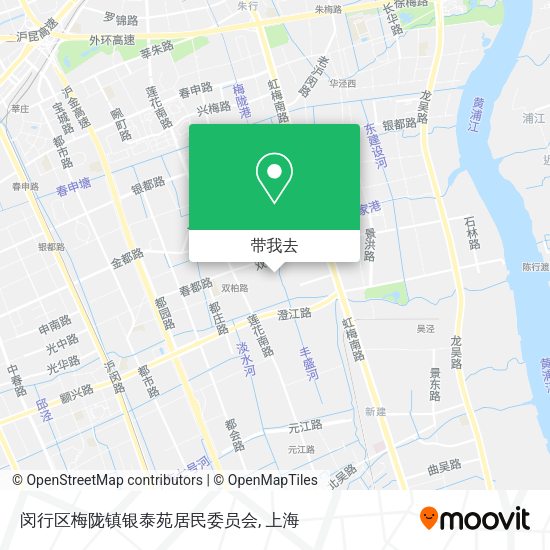闵行区梅陇镇银泰苑居民委员会地图