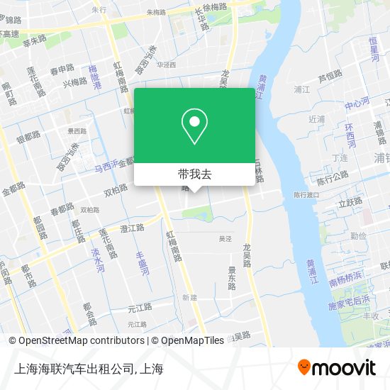 上海海联汽车出租公司地图