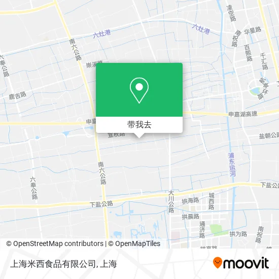 上海米西食品有限公司地图