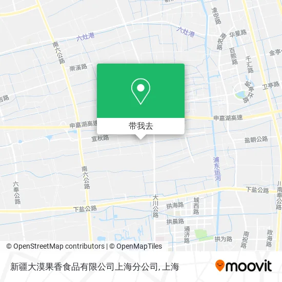 新疆大漠果香食品有限公司上海分公司地图