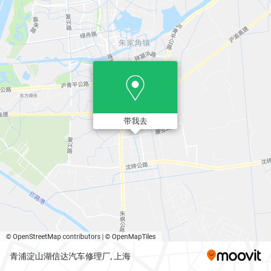 青浦淀山湖信达汽车修理厂地图